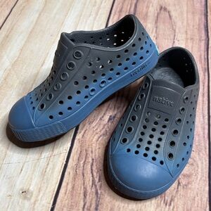 NATIVE Shoes Jefferson Blue & Grey Size 7 (baby)